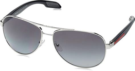 prada ps 53os|Prada Linea Rossa Lifestyle PS 53PS 1BC5W1 Steel Metal .